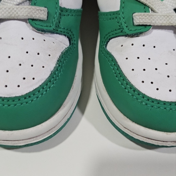 Nike Dunk Low Baby Infant Toddler Boy Girl 9 C Royal Blue Stadium Green White - Picture 10 of 11